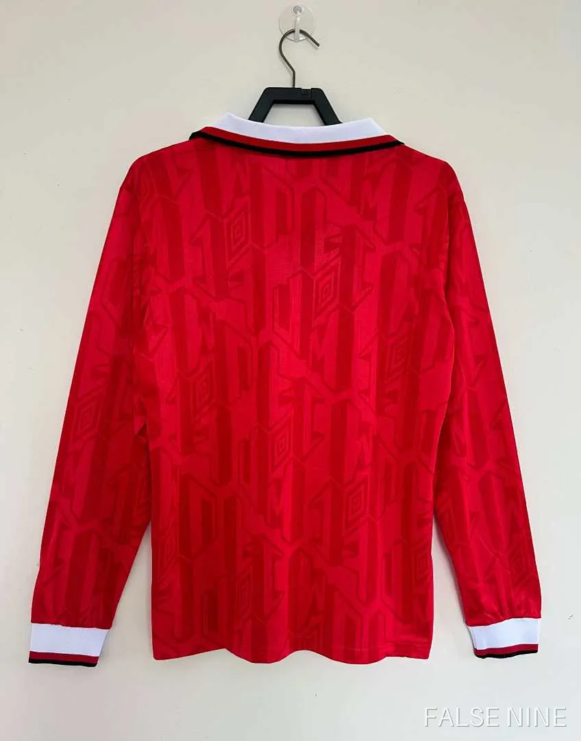 9294 Manchester United Home Lon Sleeves retro Fan version, photo 6