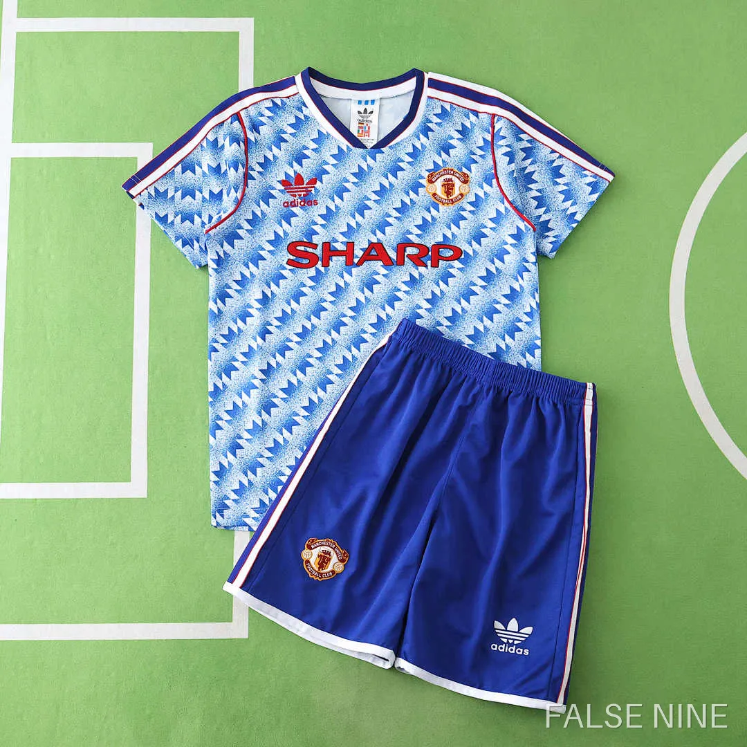 Manchester United 1990-92 Away Retro Kids Shirt, photo 9
