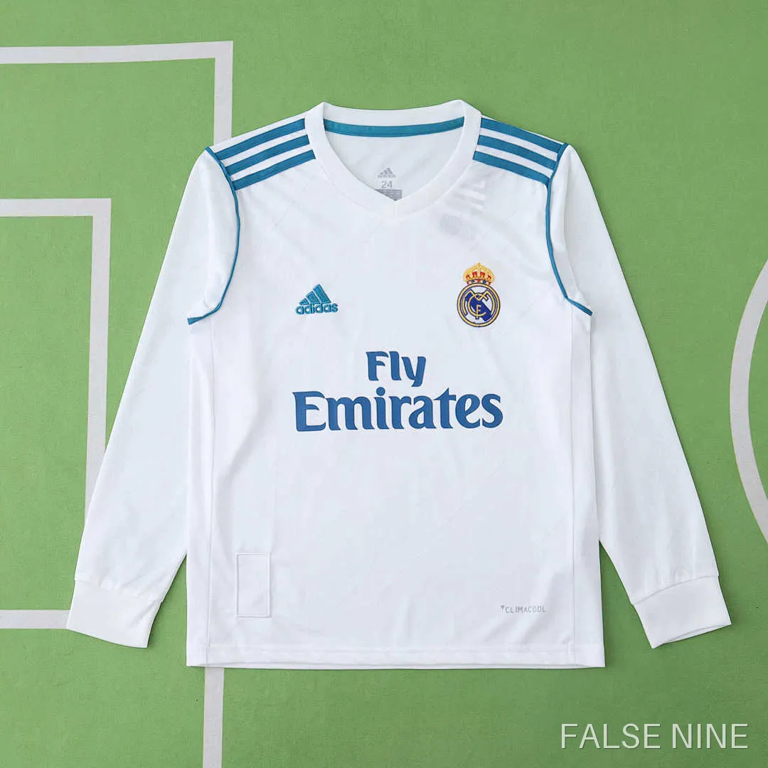 Real Madrid 17/18 Home Long Sleeve Kids Kit, photo 1