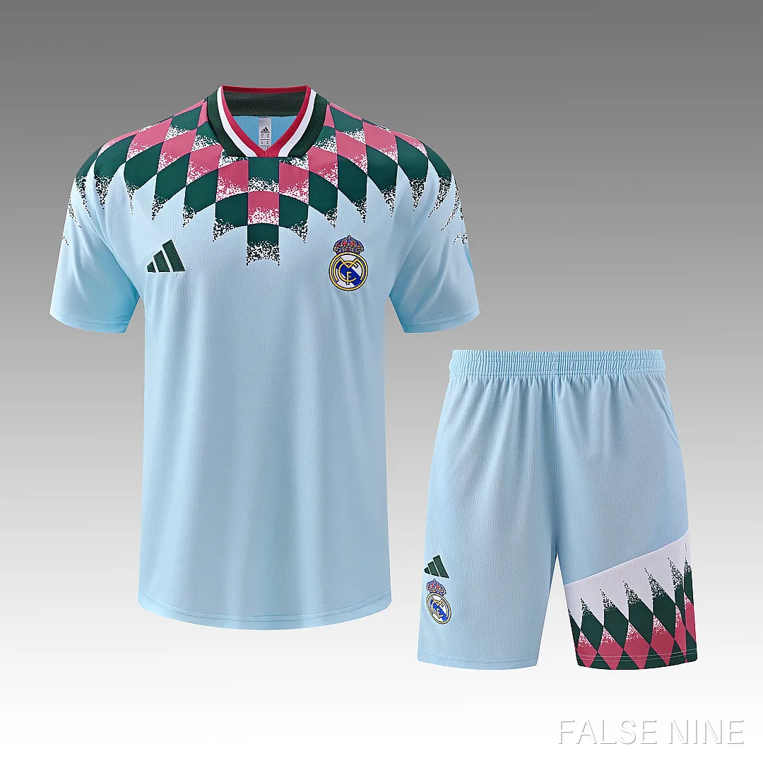 26/27 Real Madrid CF Training clothes suit Short sleeve retro Fan version, photo 17