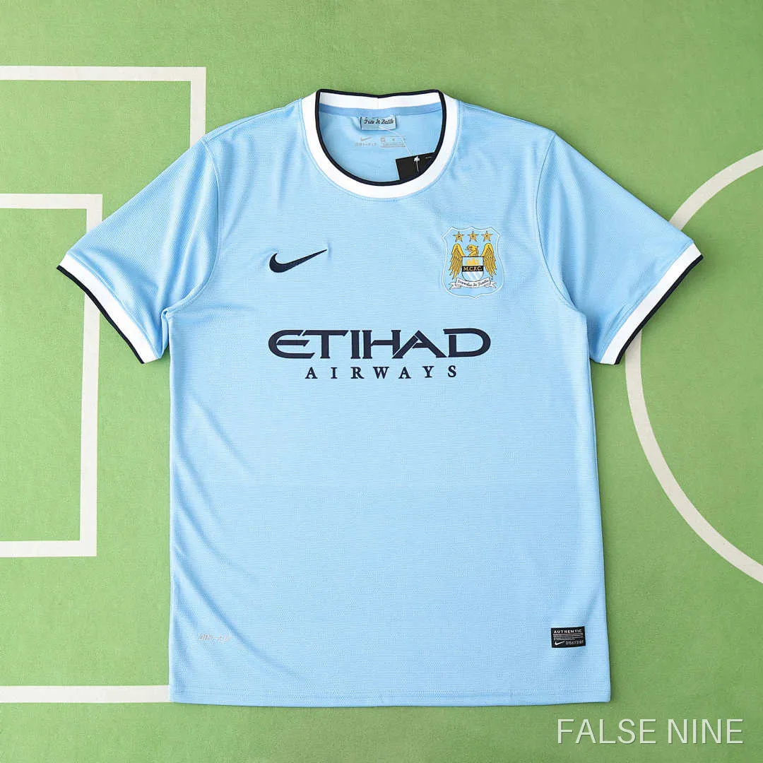 13/14 Manchester City F.C. home retro Fan version, photo 1