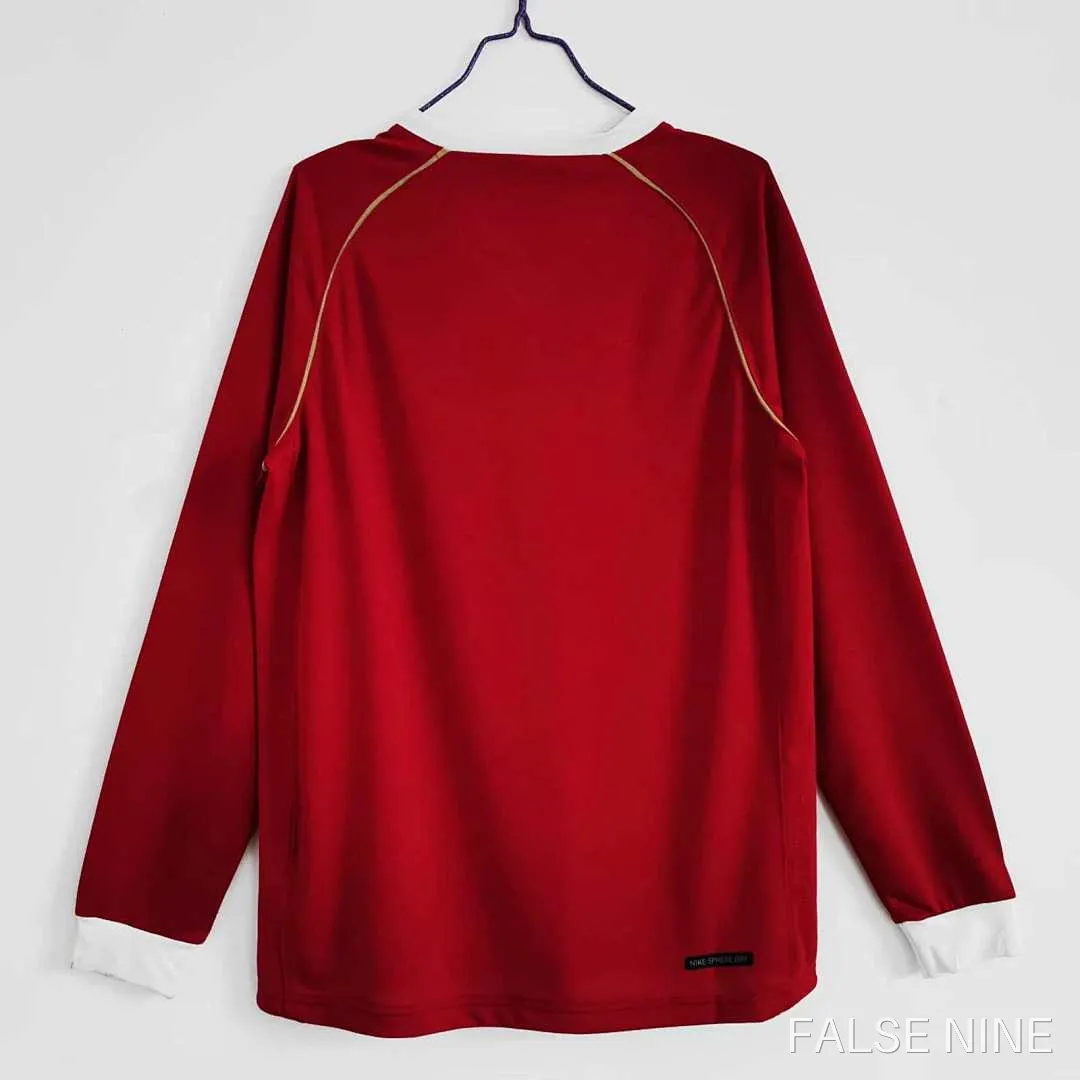06/07 Manchester United home Long sleeved Retro Fan version, photo 6
