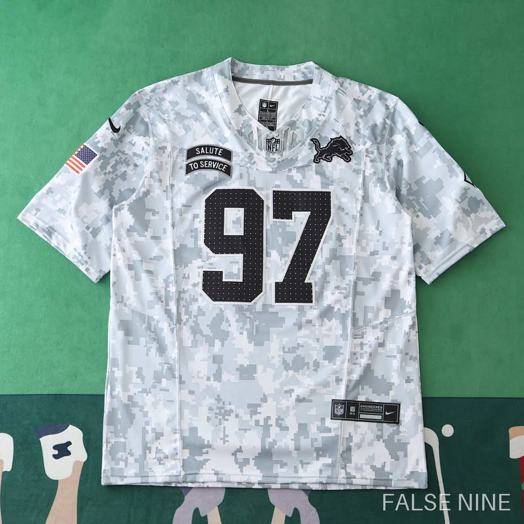 Detroit Lions 2024 Salute to Service Jersey 97 (Tribute Version), photo 1