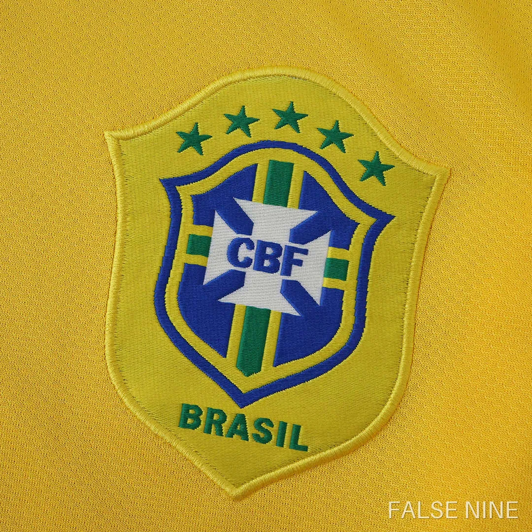 Brazil 2006 Home Long Sleeve Retro Jersey (Fan Version), photo 5
