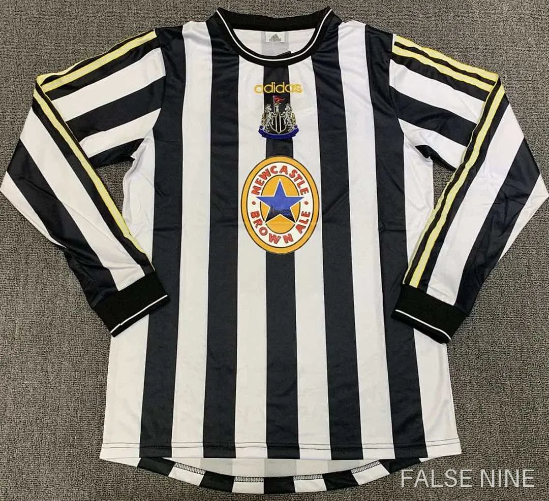 Newcastle United 1997-99 Home Long Sleeve Shirt (Retro Fan Version), photo 1