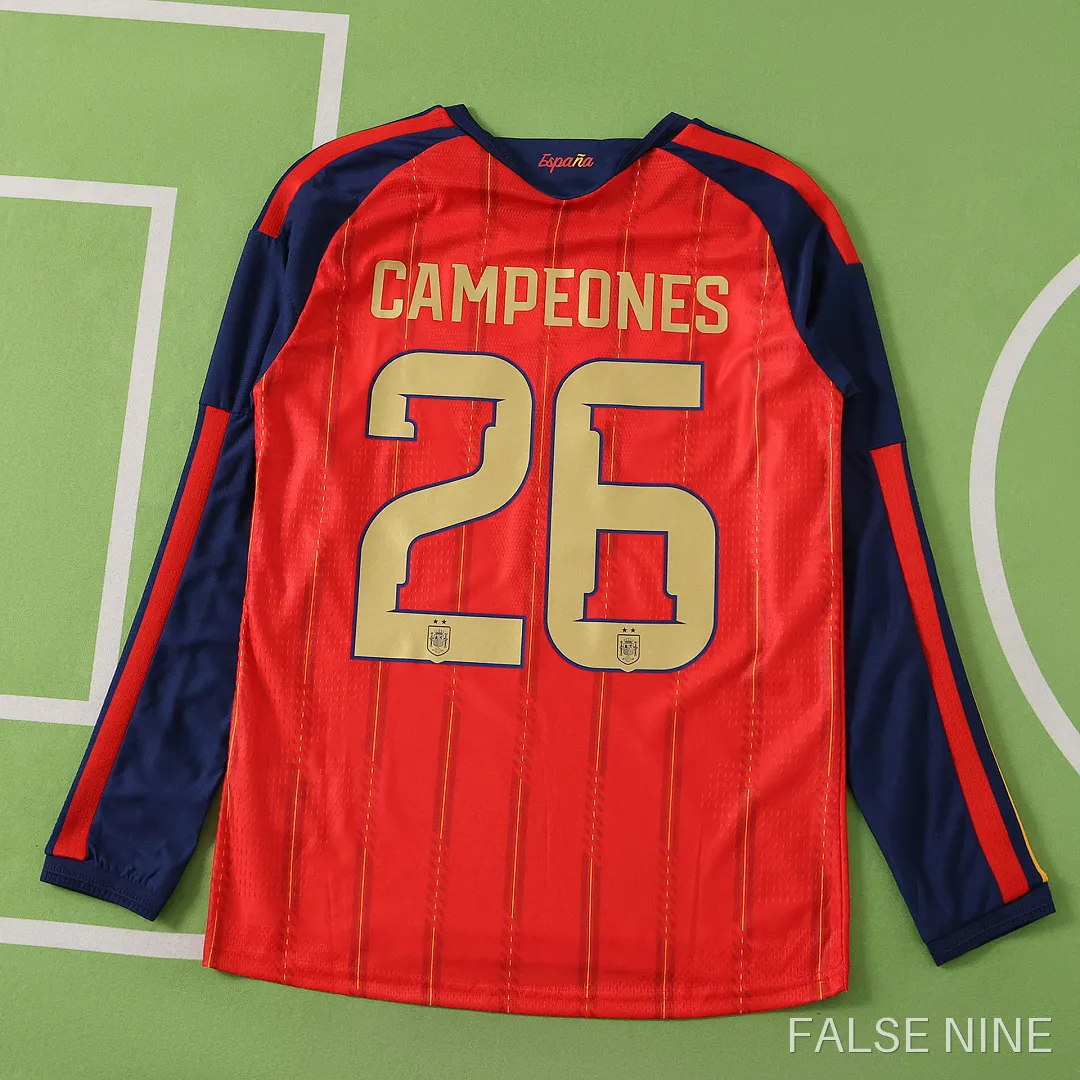 Spain 2026 Home Shirt (Player Version, Long Sleeve), photo 2