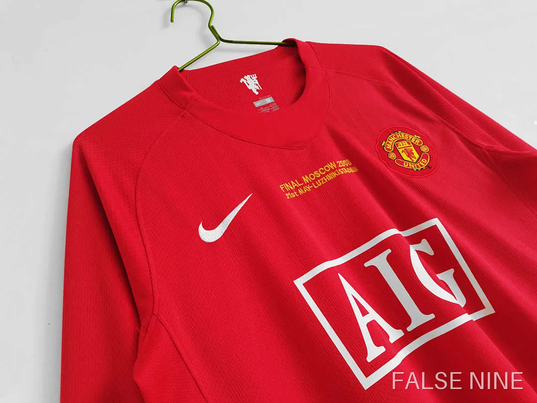 Manchester United 07/08 Home Long Sleeve Retro Jersey (Fan Version), photo 2
