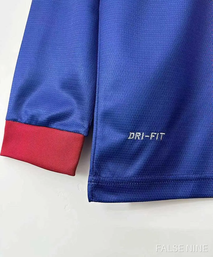 12/13 Barcelona Home Long sleeved retro Fan version, photo 3