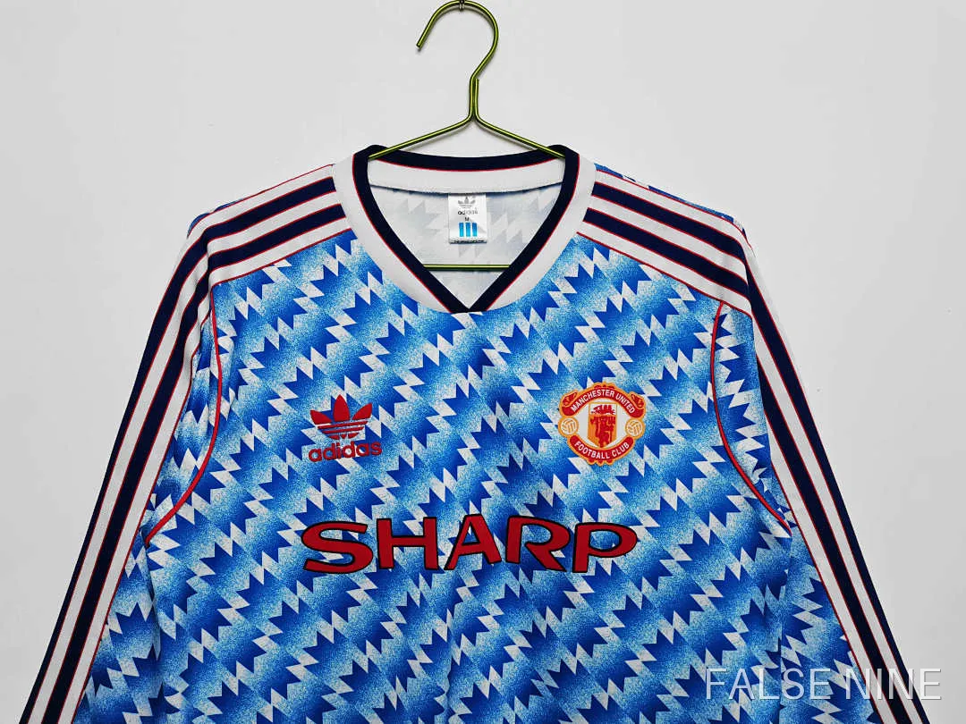Manchester United 1990-92 Away Long Sleeve Retro Jersey (Fan Version), photo 6