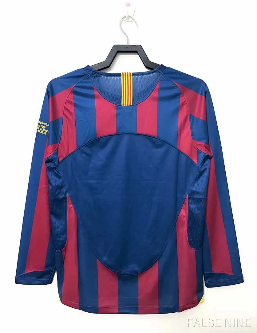 FC Barcelona 05/06 Home Long Sleeve Retro Jersey (Fan Version), photo 8