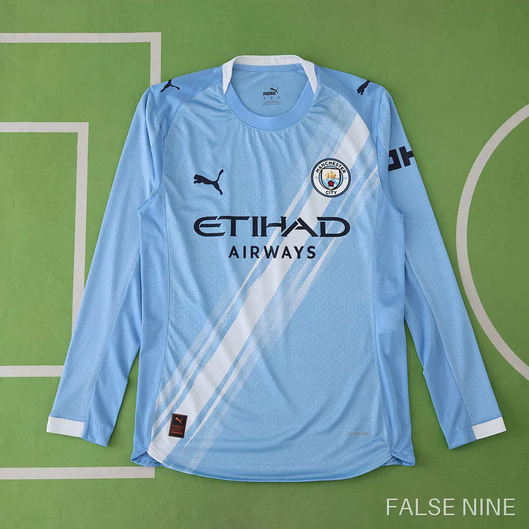 Manchester City 25/26 Home Shirt (Long Sleeve, Player Version), photo 1