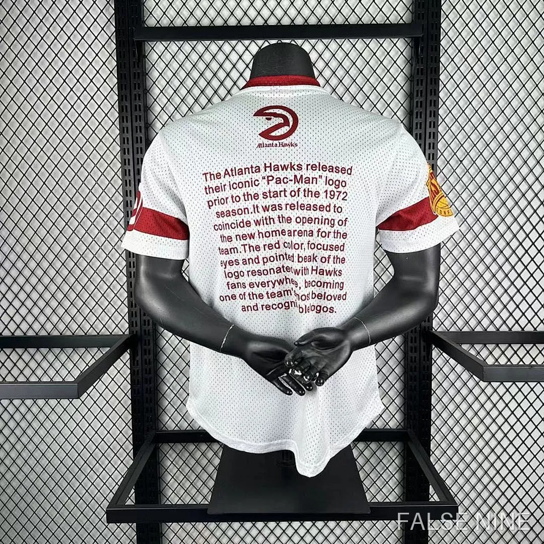 25/26 NBA Atlanta Hawks Retro short sleeved shirt, photo 8