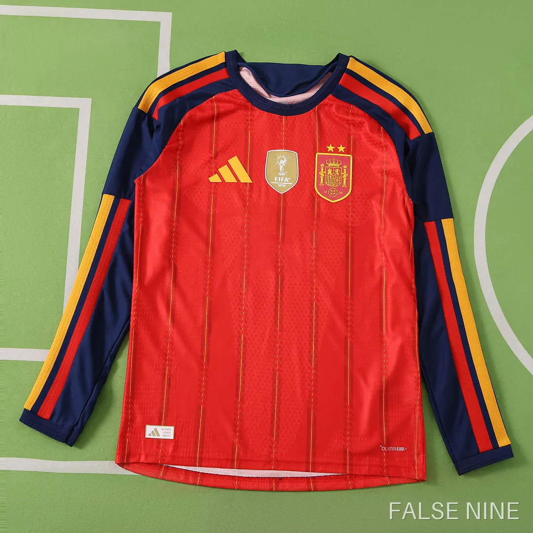 Spain 2026 Home Shirt (Player Version, Long Sleeve), photo 1
