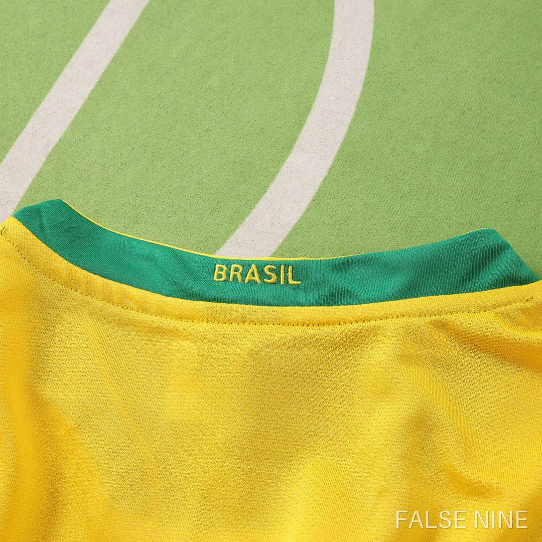 2006 Brazil home Long sleeved retro Fan version, photo 3
