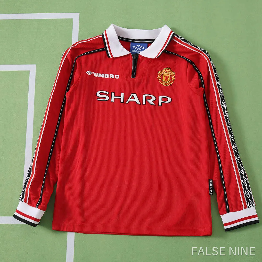 Manchester United 1998 Home Kit (Retro, Kids, Long Sleeve), photo 1