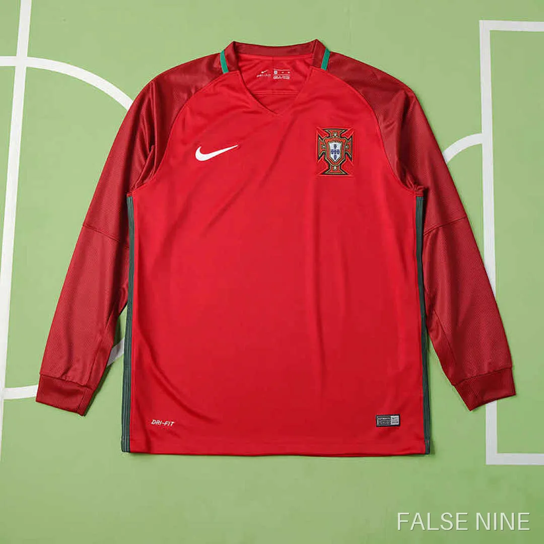 16 season Portugal home retro Long sleeve Fan version, photo 22