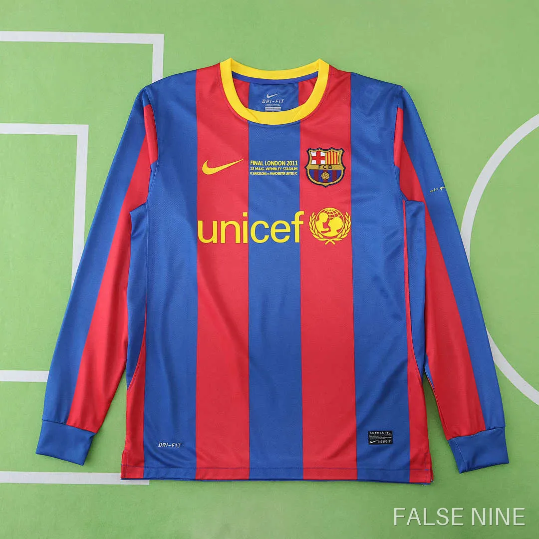 10/11 FC Barcelona / Barça home Long sleeved retro Fan version, photo 1