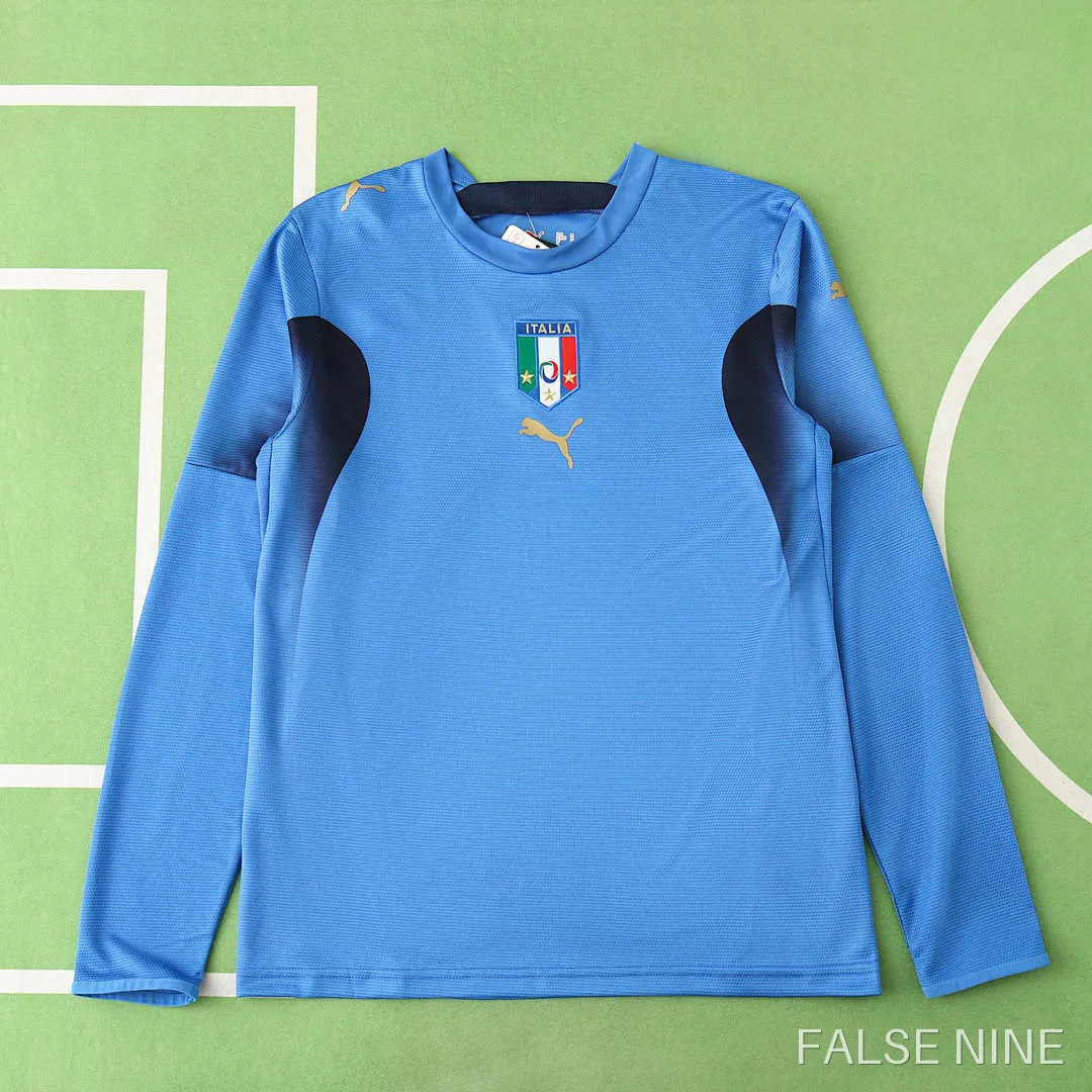 Italy 2006 Home Long Sleeve Retro Jersey (Fan Version), photo 1