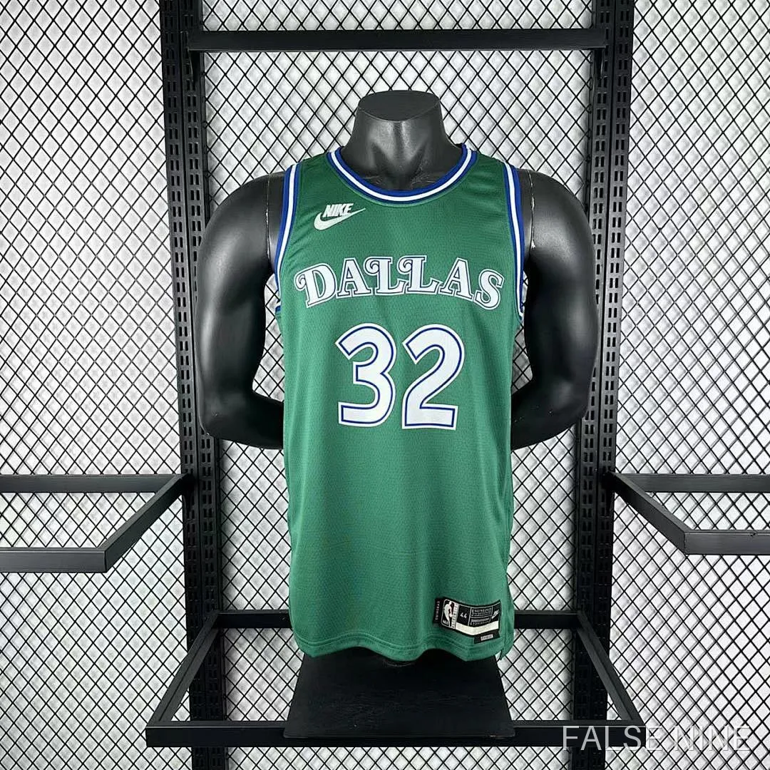Dallas Mavericks 25/26 Retro Green Jersey 32, photo 2