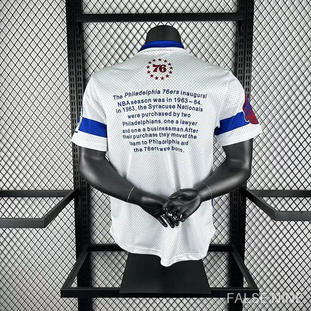 25/26 NBA Philadelphia 76ers Retro short sleeved shirt, photo 6