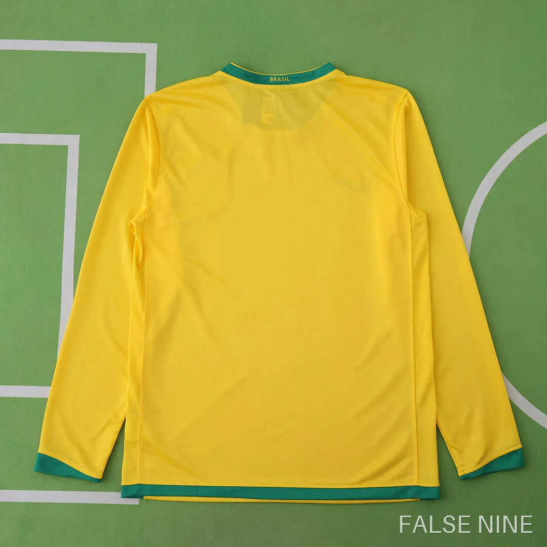 Brazil 2006 Home Long Sleeve Retro Jersey (Fan Version), photo 21