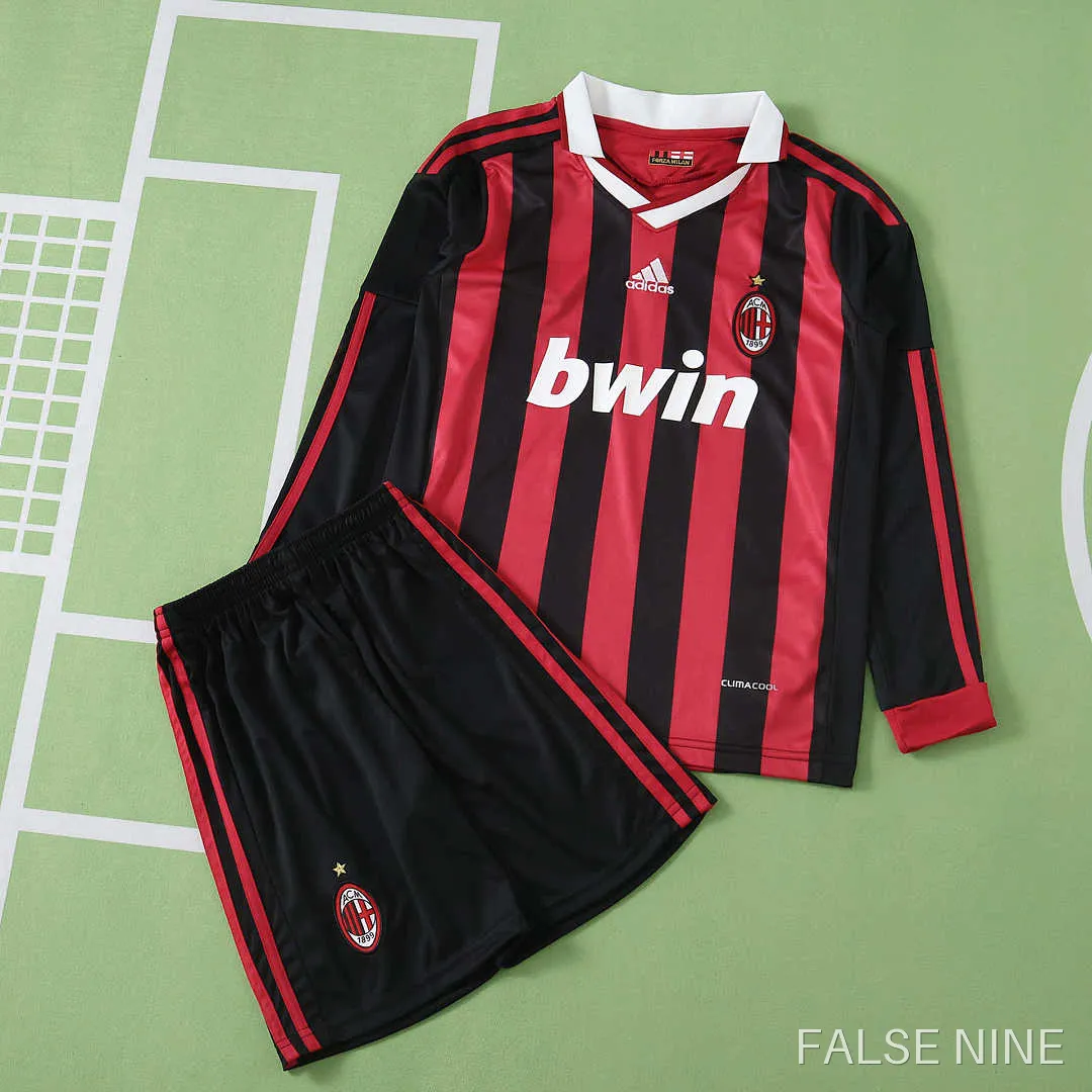 A.C. Milan 09/10 Home Kit (Retro, Kids, Long Sleeve), photo 2