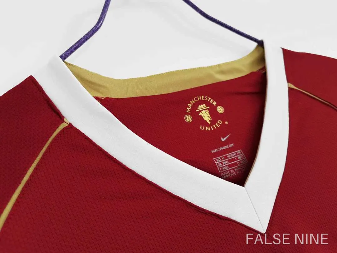 06/07 Manchester United home Long sleeved Retro Fan version, photo 10