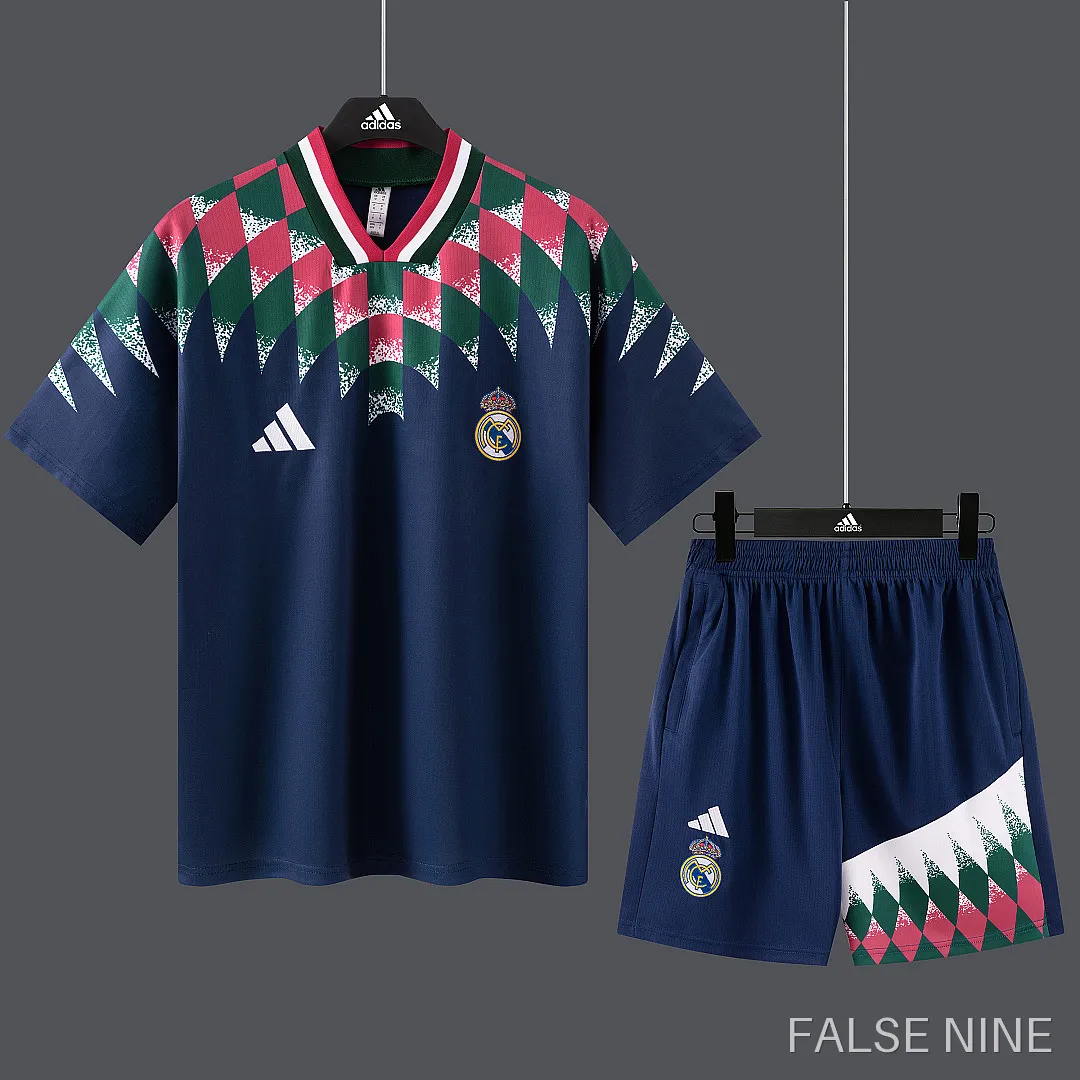 26/27 Real Madrid CF Training clothes suit Short sleeve retro Fan version, photo 16