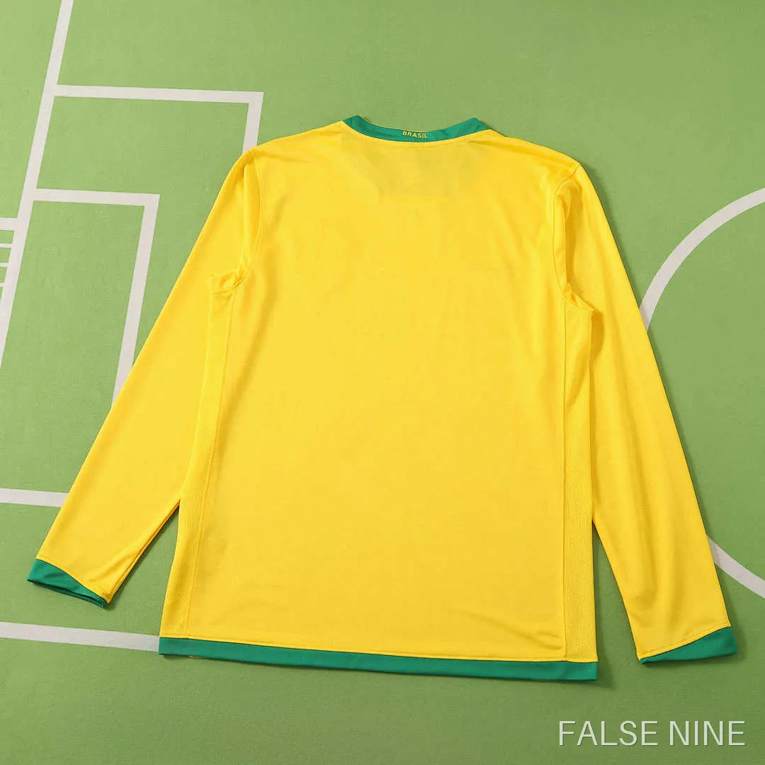 2006 Brazil home Long sleeved retro Fan version, photo 2