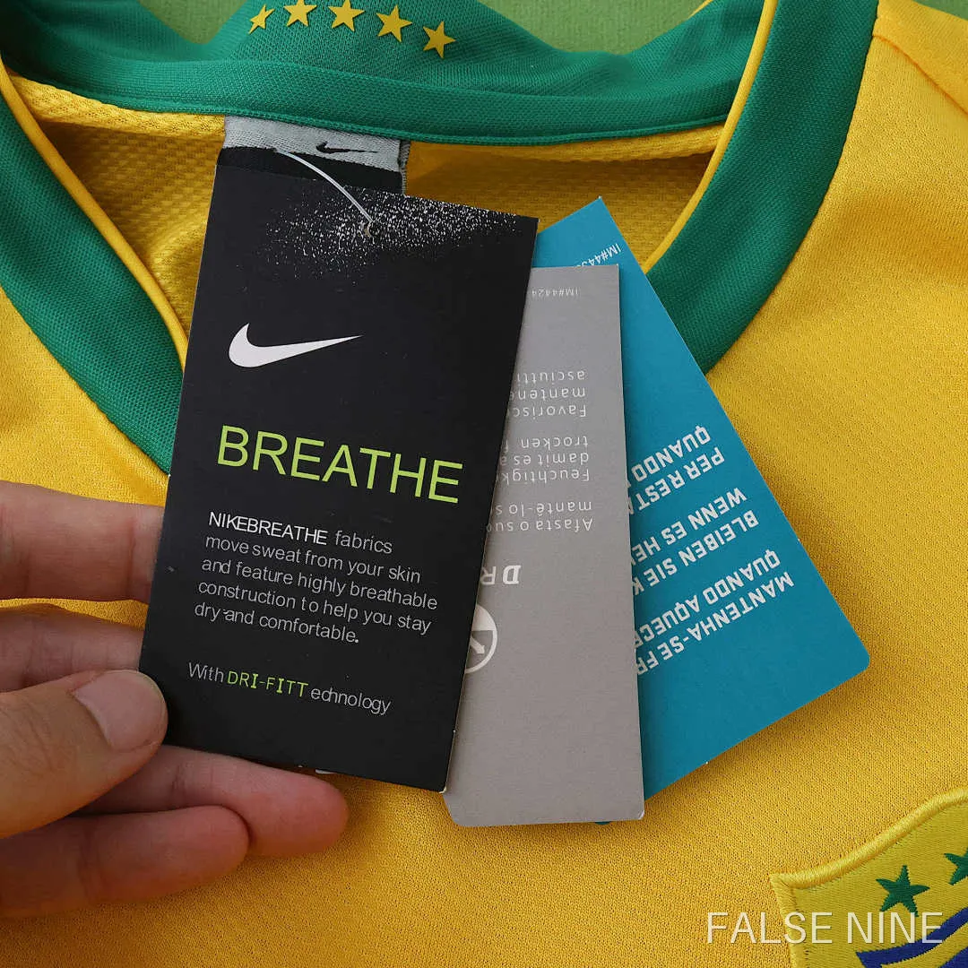 Brazil 2006 Home Long Sleeve Retro Jersey (Fan Version), photo 16