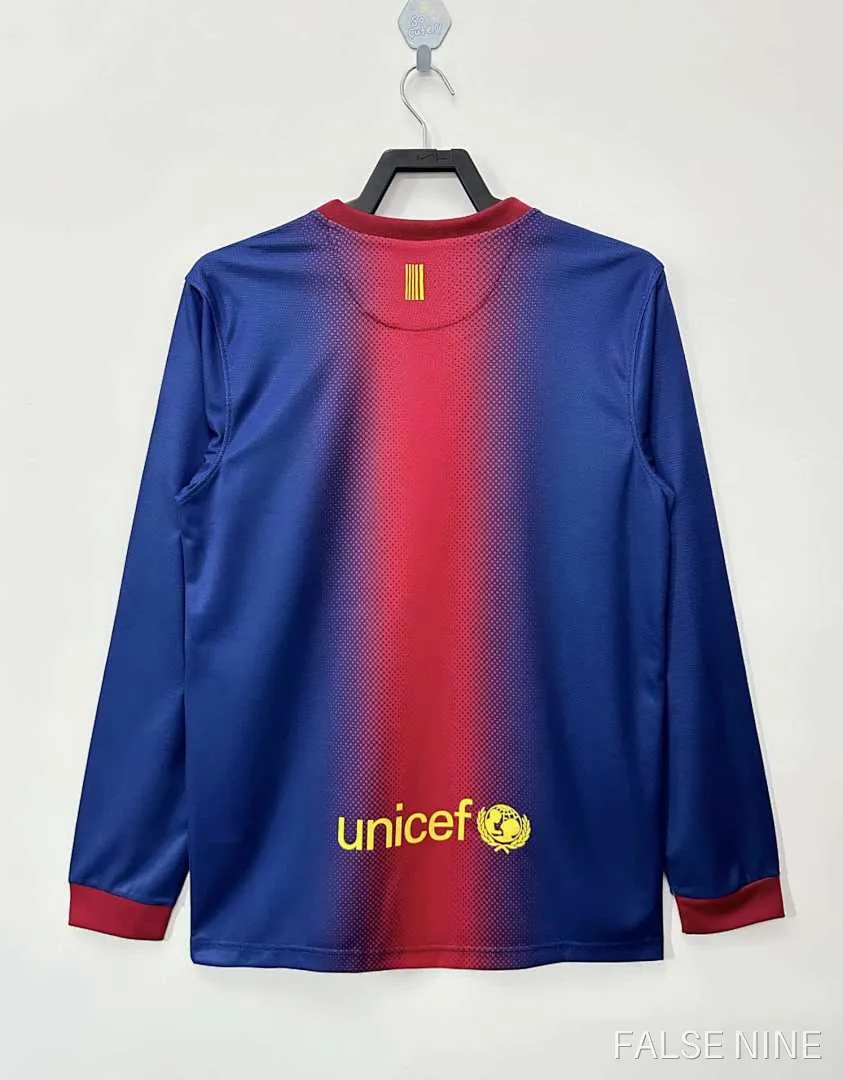 12/13 Barcelona Home Long sleeved retro Fan version, photo 8
