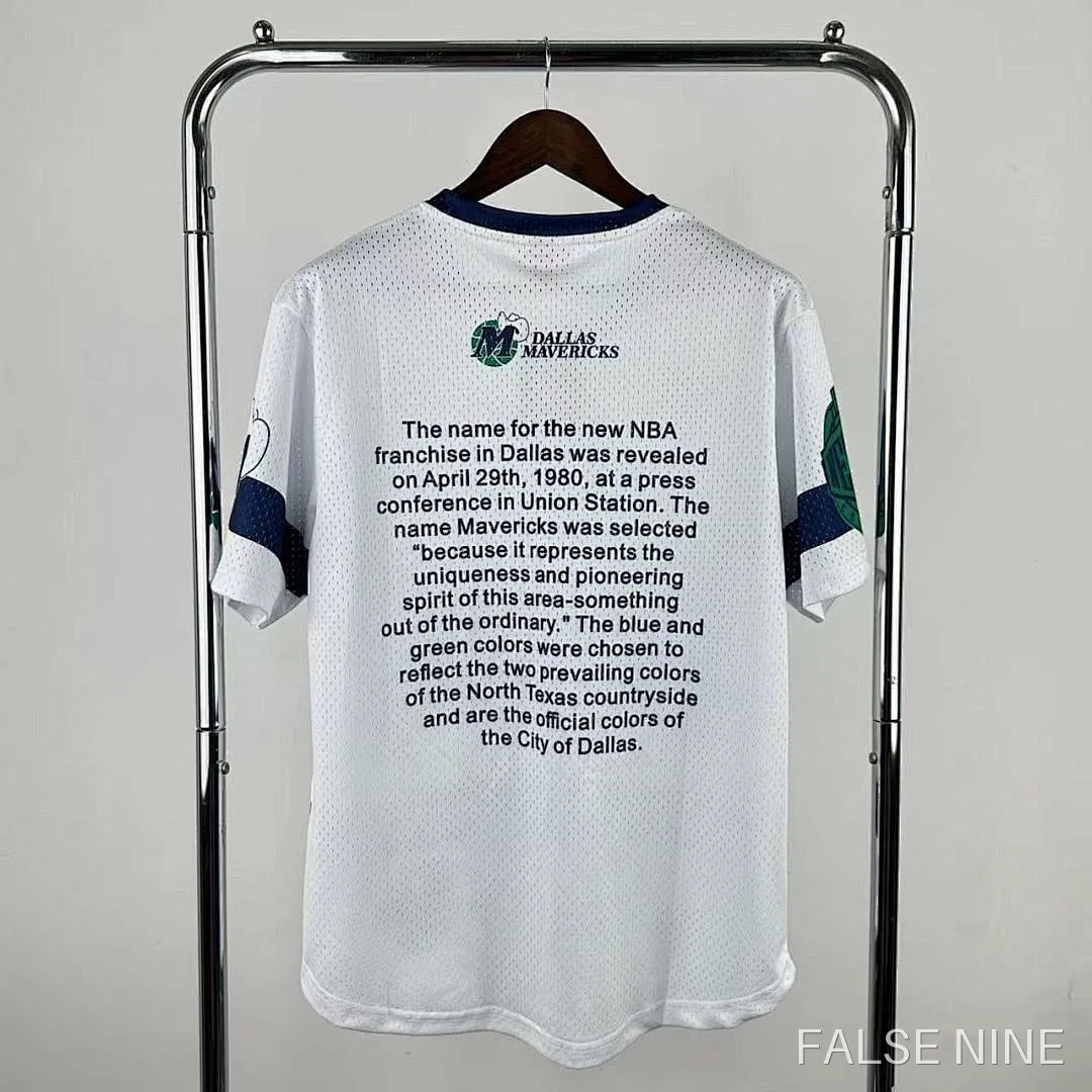 25/26 NBA Dallas Mavericks Retro short sleeved shirt, photo 6