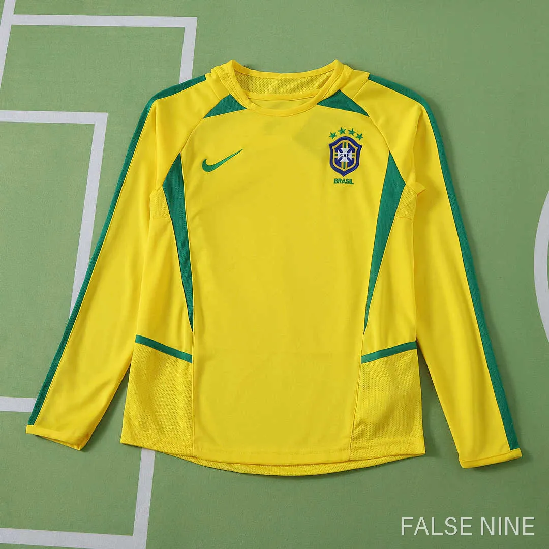 Brazil 2002 Home Kit (Retro, Kids, Long Sleeve), photo 1