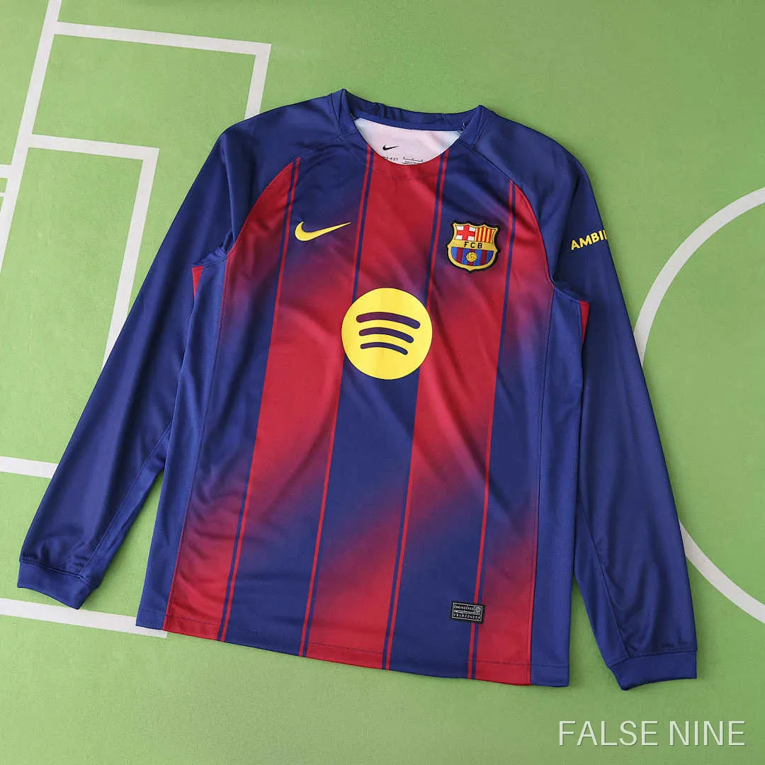 FC Barcelona 25/26 Home Shirt (Long Sleeve, Fan Version), photo 1