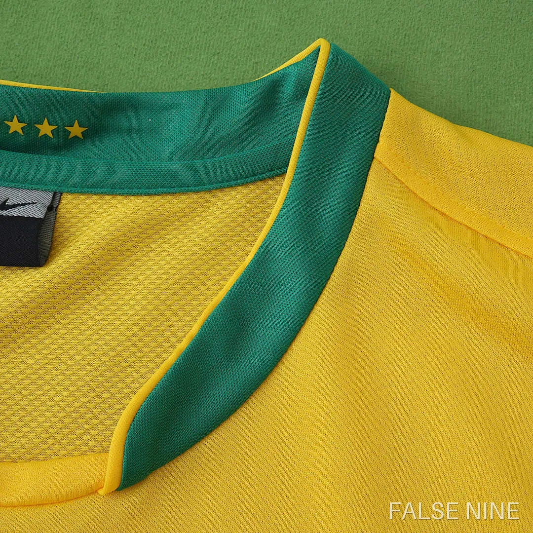 Brazil 2006 Home Long Sleeve Retro Jersey (Fan Version), photo 4