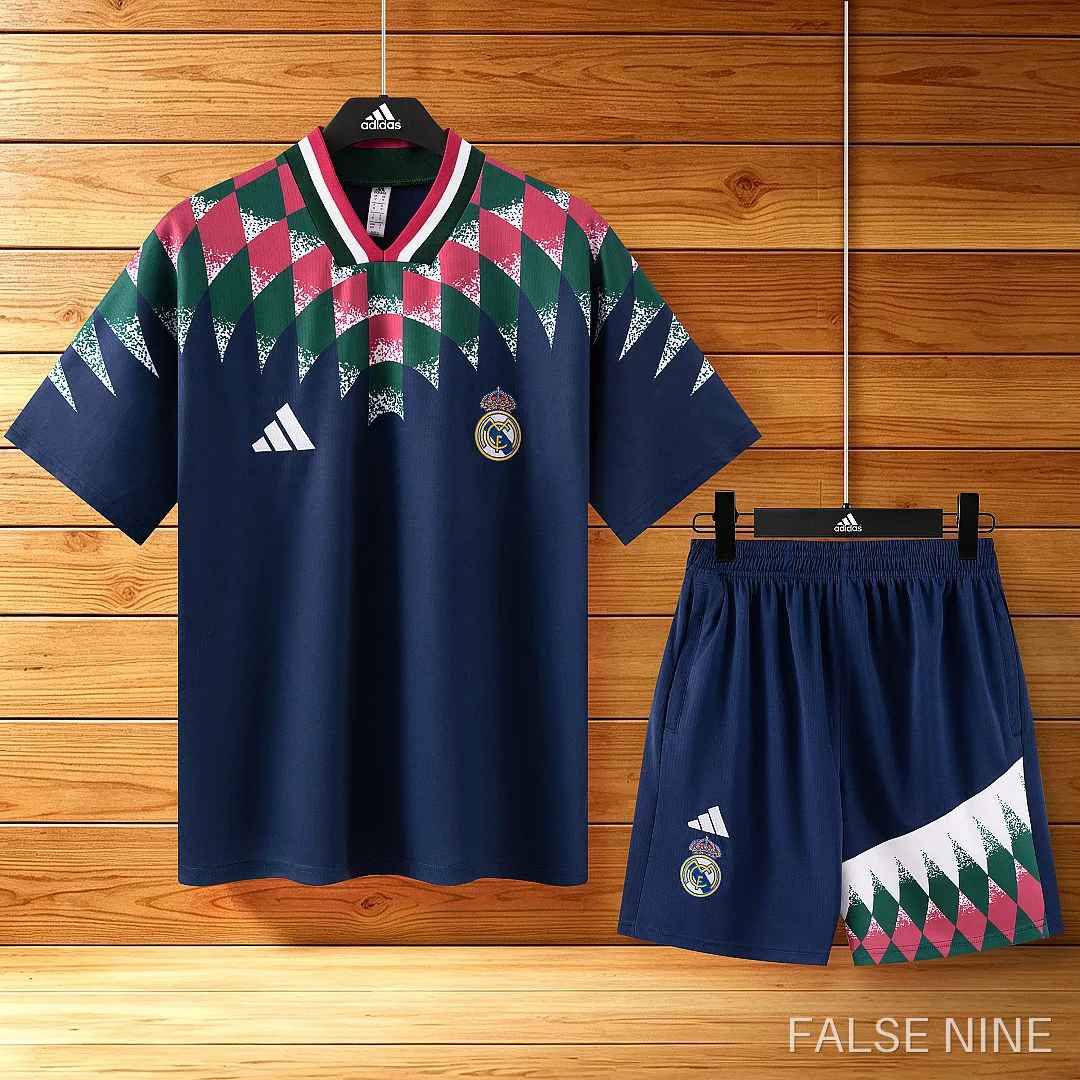 26/27 Real Madrid CF Training clothes suit Short sleeve retro Fan version, photo 14