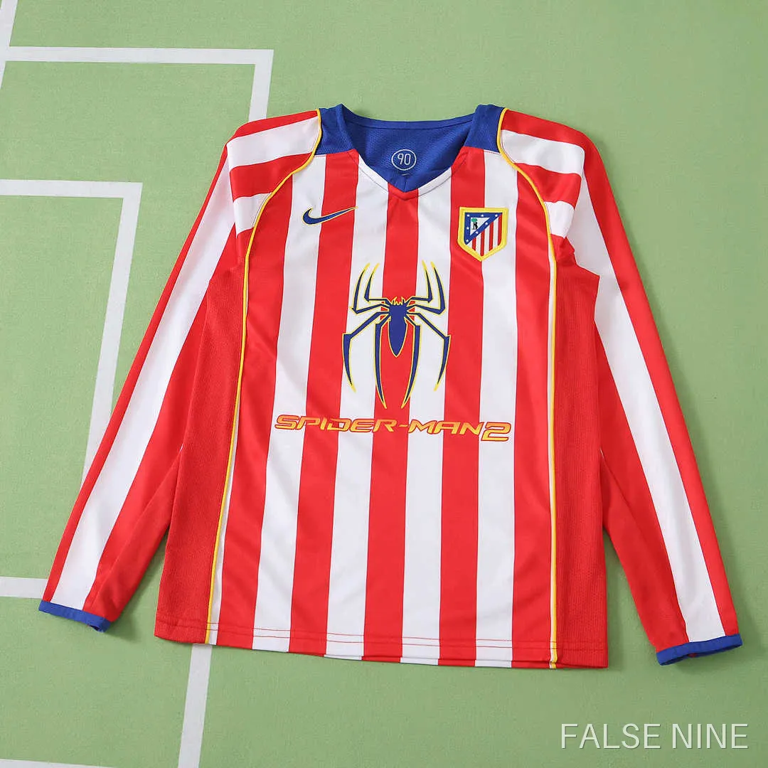 Atletico Madrid 04/05 Home Kit (Kids, Long Sleeve, Retro), photo 1