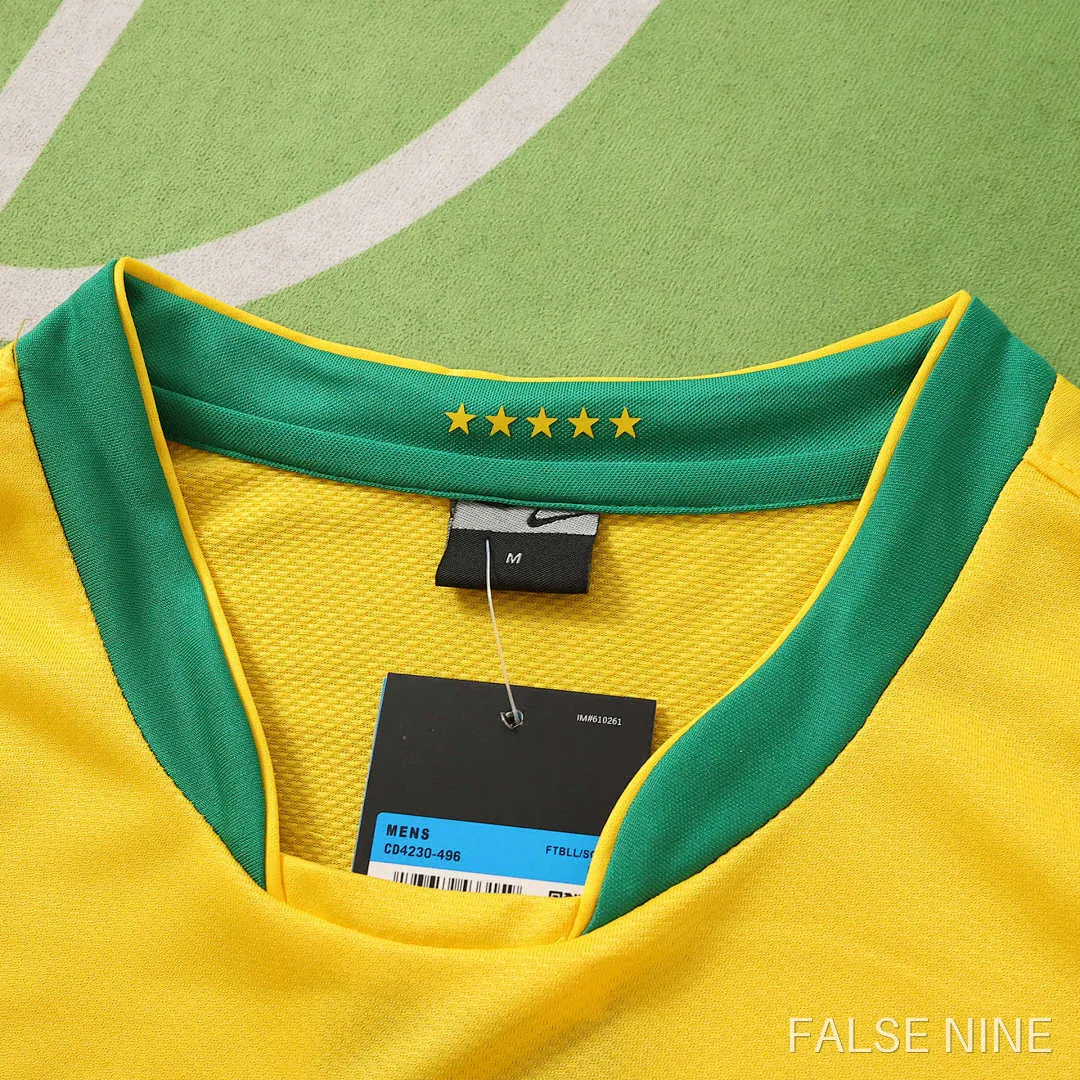 2006 Brazil home Long sleeved retro Fan version, photo 15