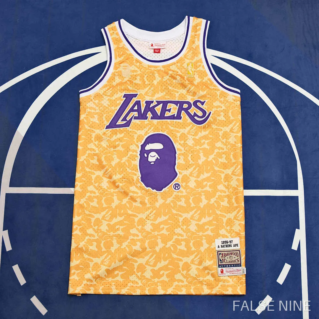L.A. Lakers Bape x Mitchell & Ness Jersey, photo 1