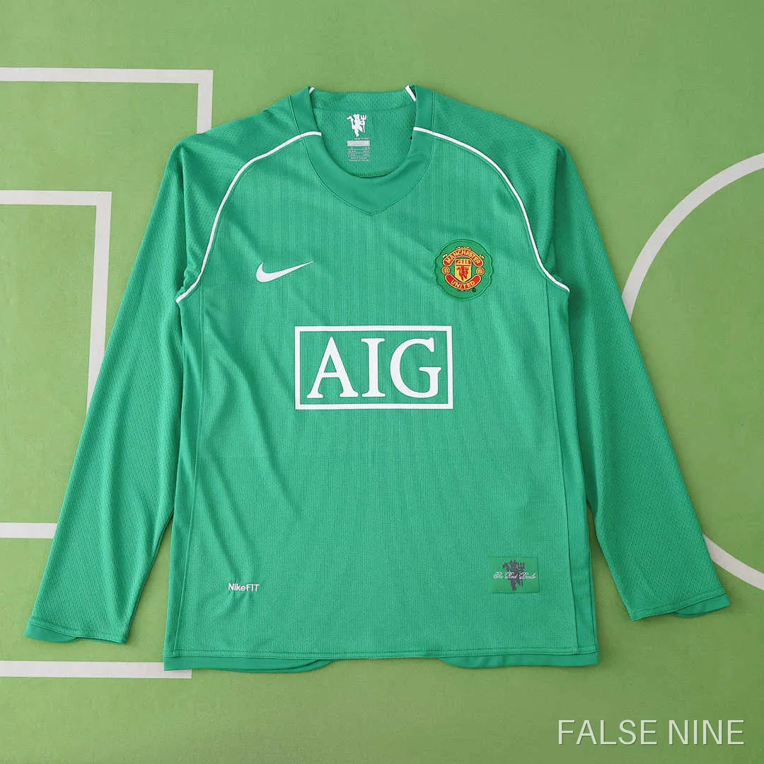 07/08 Manchester United F.C. goalkeeper retro Long sleeved Fan version, photo 1