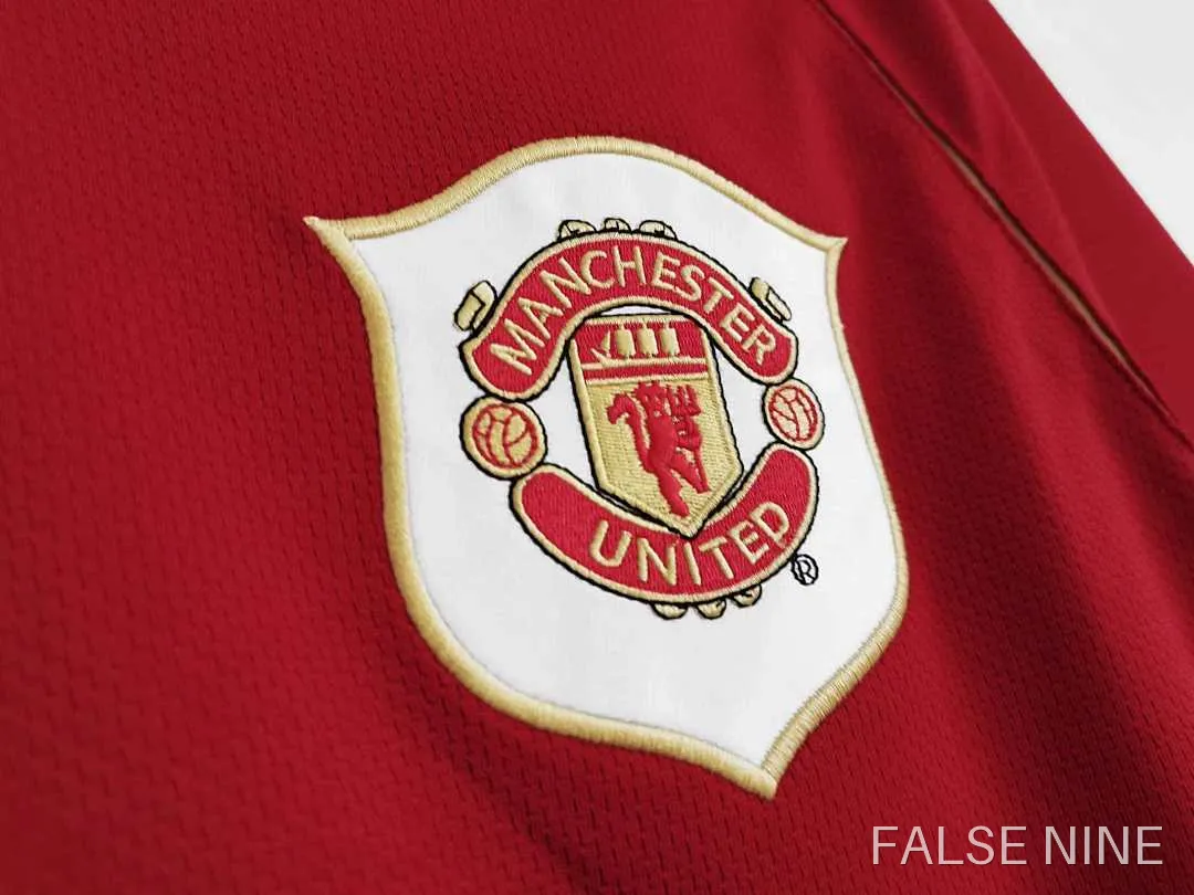 06/07 Manchester United home Long sleeved Retro Fan version, photo 4