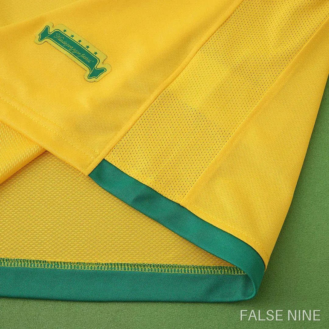Brazil 2006 Home Long Sleeve Retro Jersey (Fan Version), photo 11