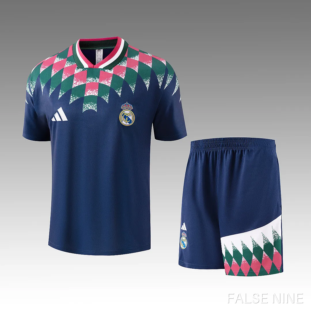 26/27 Real Madrid CF Training clothes suit Short sleeve retro Fan version, photo 1