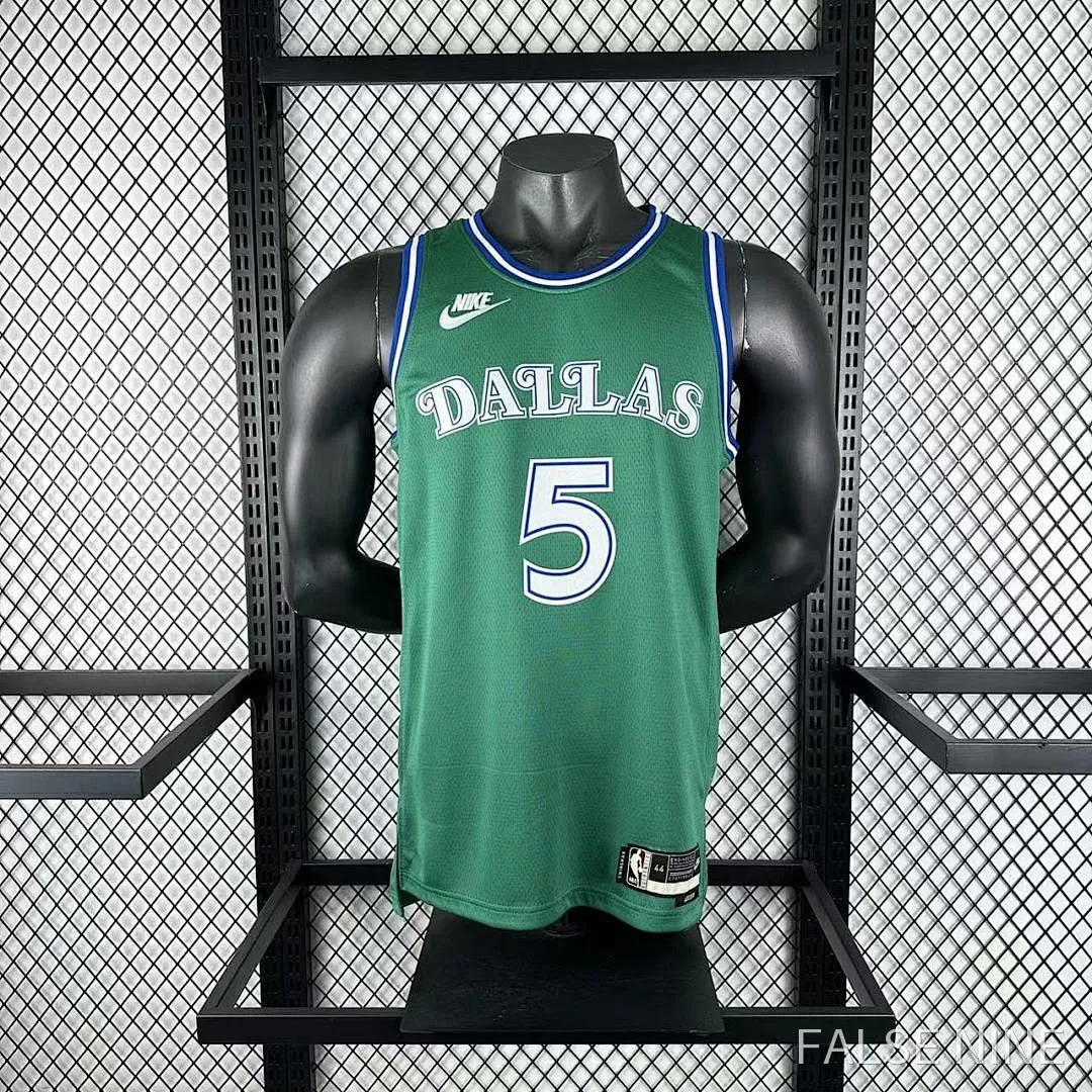 Dallas Mavericks Retro Green 5 Jersey (25-26), photo 8