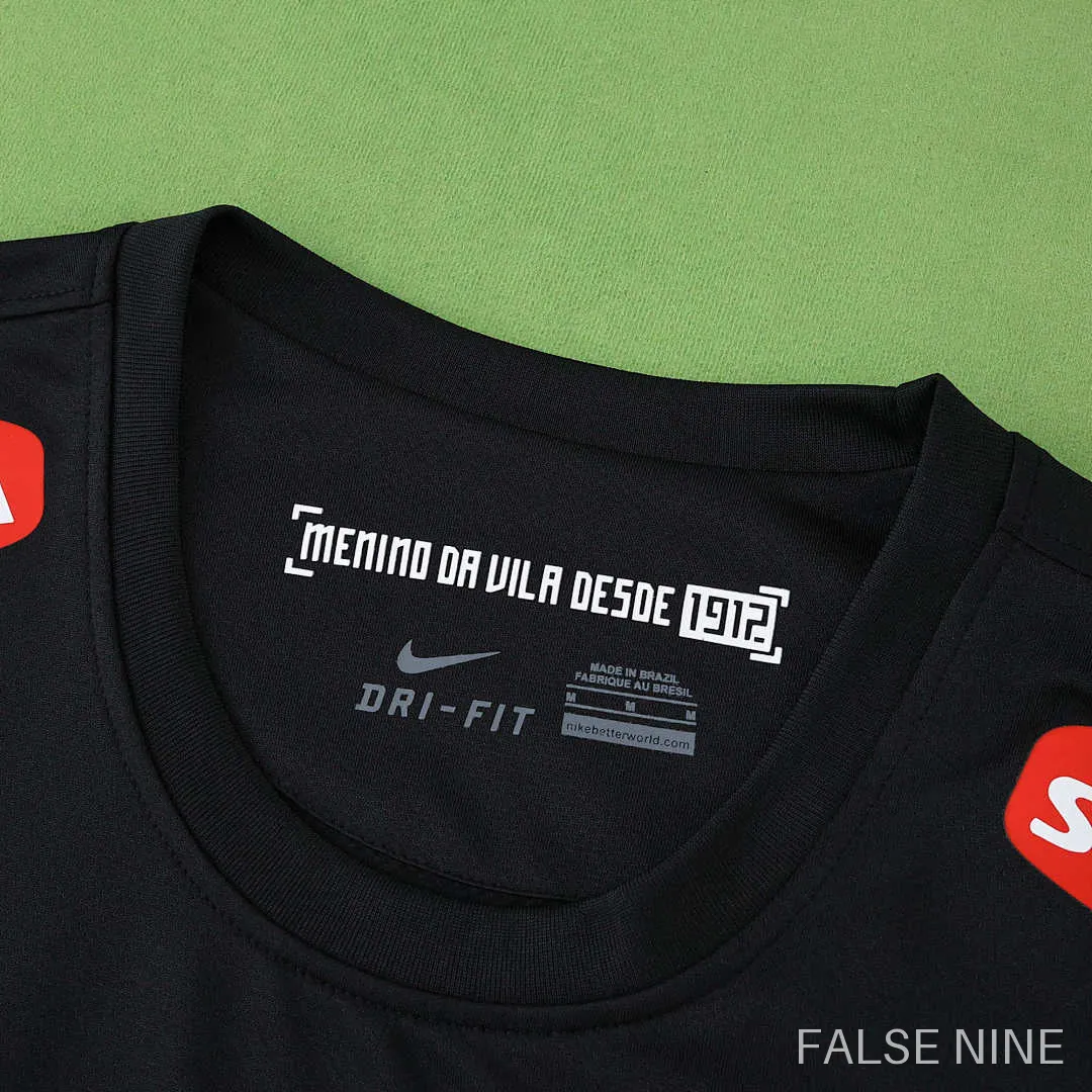 12/13 Santos FC black Long sleeved retro Fan version, photo 3