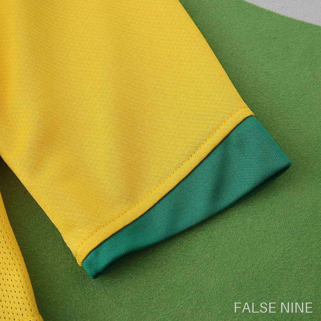 Brazil 2006 Home Long Sleeve Retro Jersey (Fan Version), photo 10