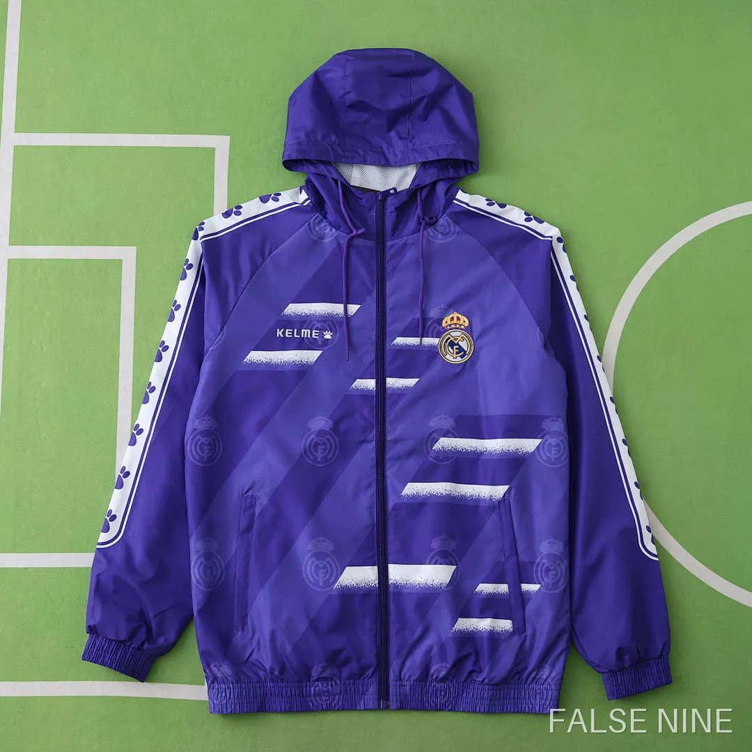 95/96 Real Madrid CF purple Hooded windbreak, photo 1