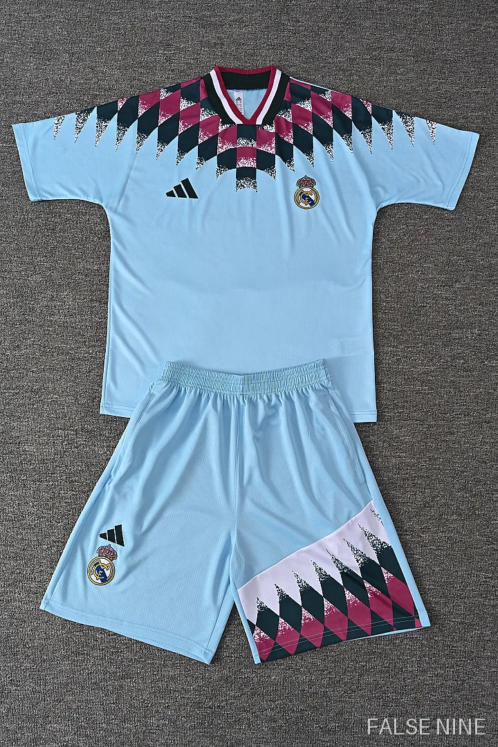 26/27 Real Madrid CF Training clothes suit Short sleeve retro Fan version, photo 14