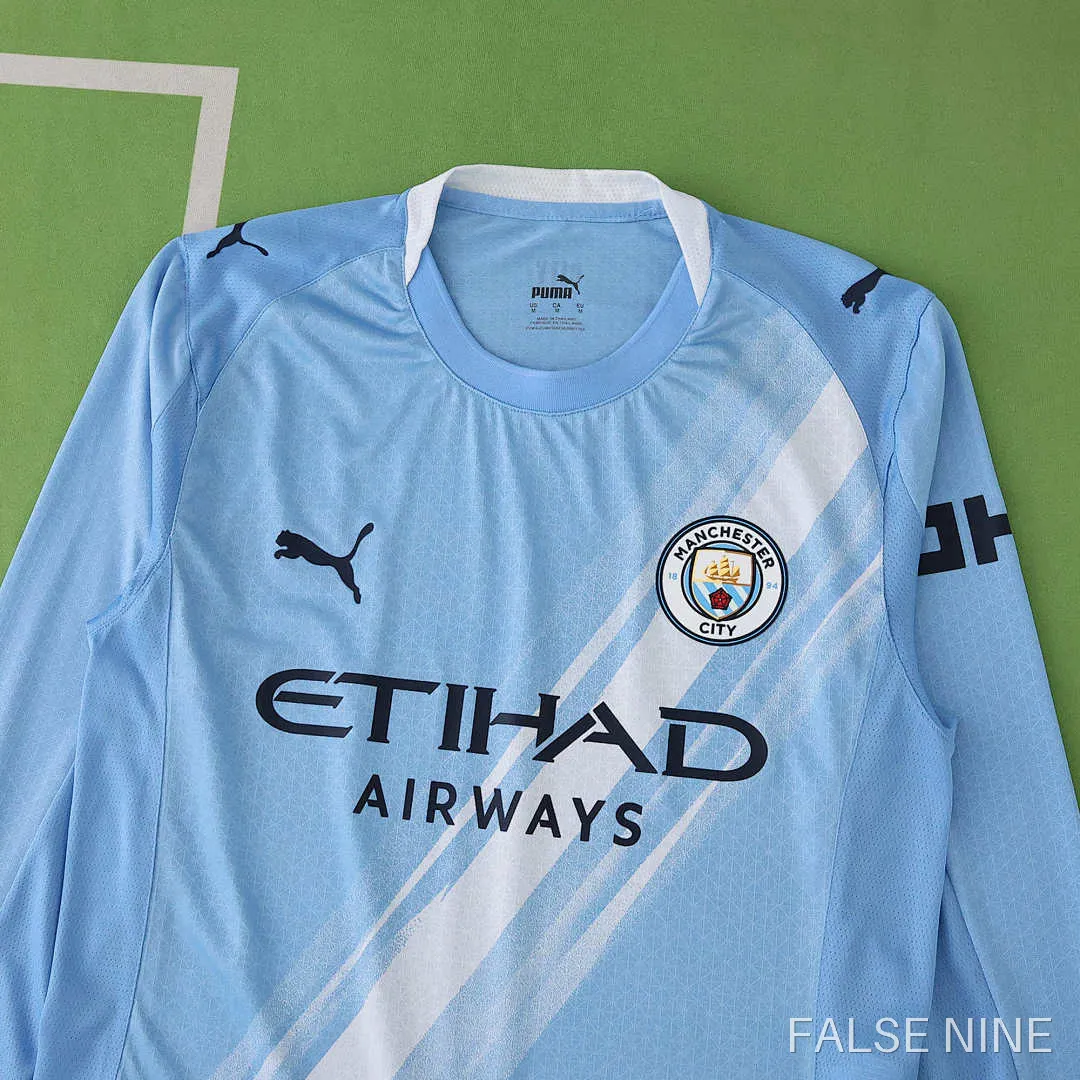 Manchester City 25/26 Home Shirt (Long Sleeve, Player Version), photo 2