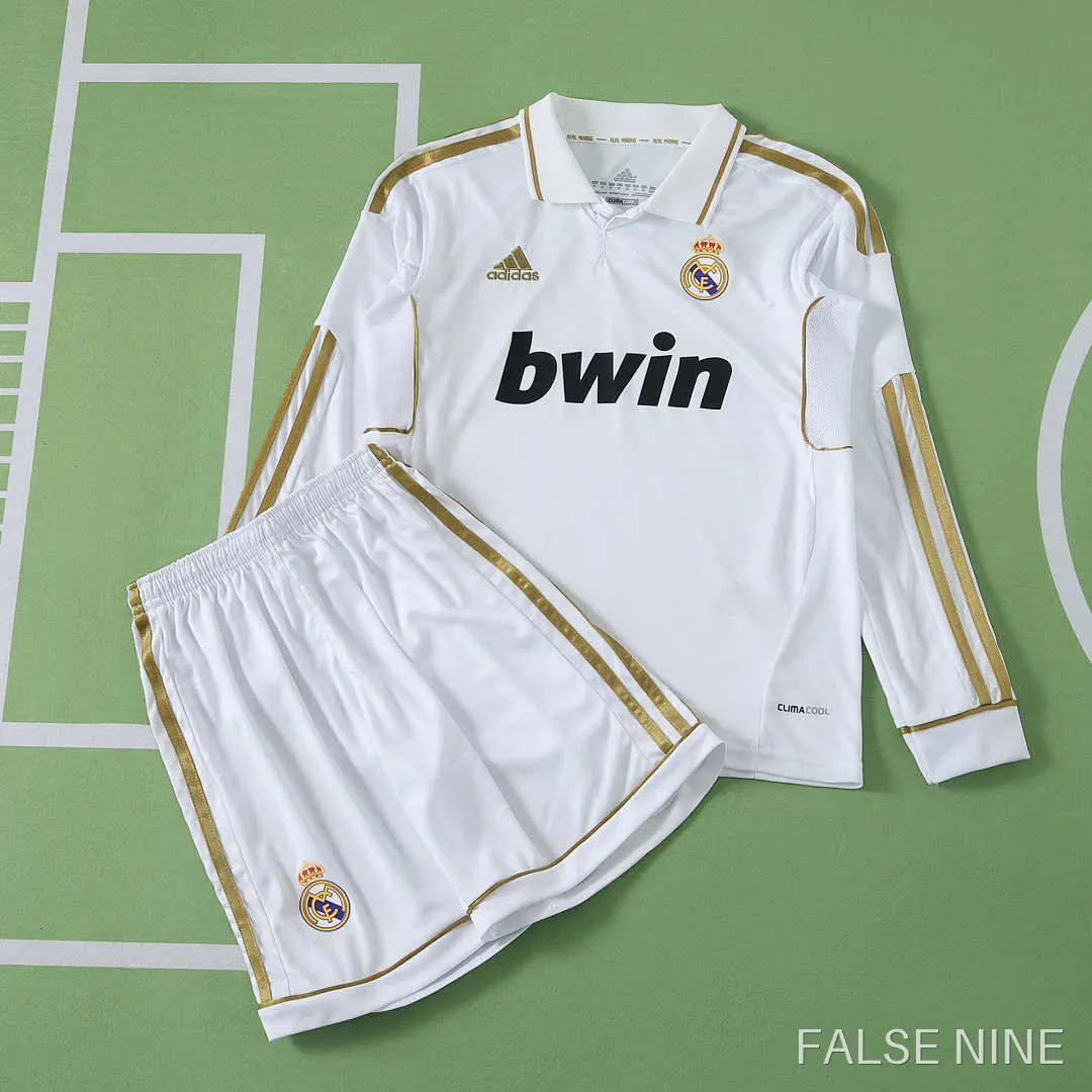 Real Madrid 11/12 Home Kit (Kids, Long Sleeve, Retro), photo 2